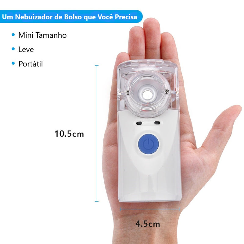 Mini Nebulizador Portátil Silencioso Recarregável